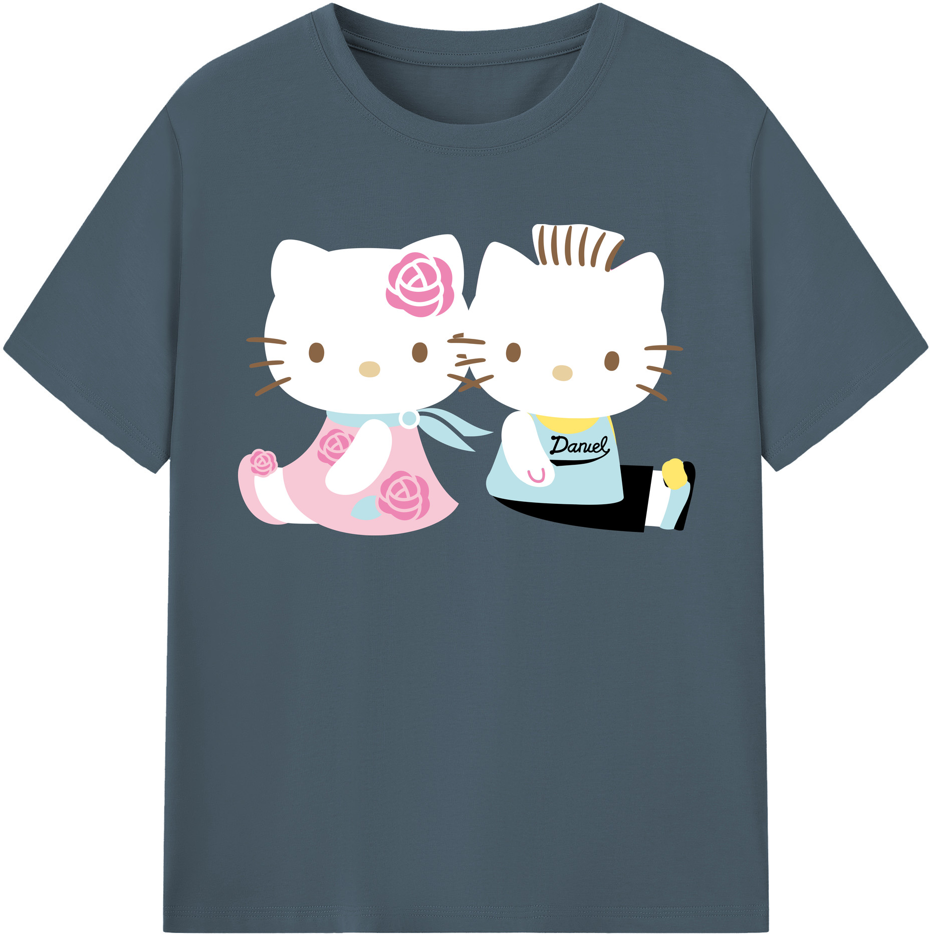 （画像用） Hello Kitty ハローキティ 綿100％半袖Tシャツ（フロントプリント）